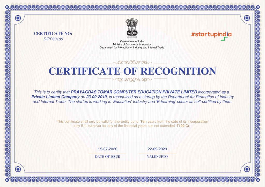 Authorized From Startup India