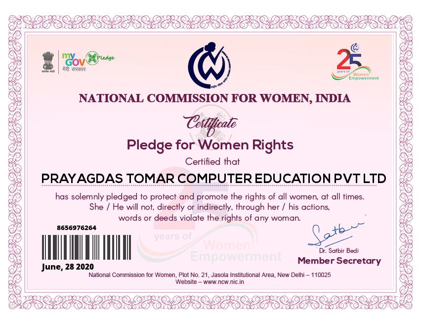 Woman Rights Certifications